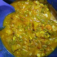 A picture of Green beans and Turai Sabji.