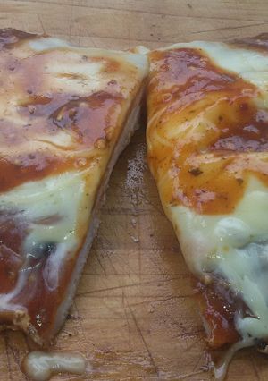 Una foto de Matambrito de cerdo a la pizza