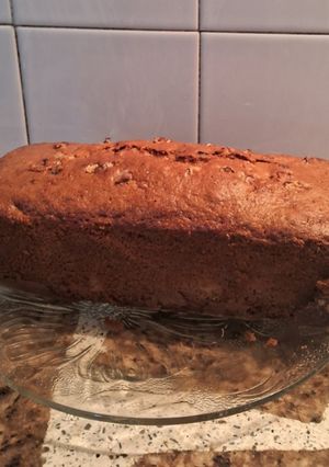 Una foto de Budin de peras y nueces