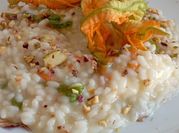 Una foto di risotto con philadelphia