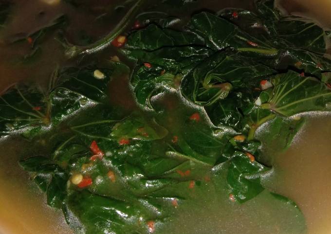 Langkah Mudah untuk Menyiapkan Tumis daun ubi, Sempurna