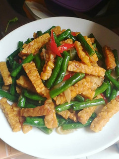 Foto resep Tumis Tempe Kacang Panjang