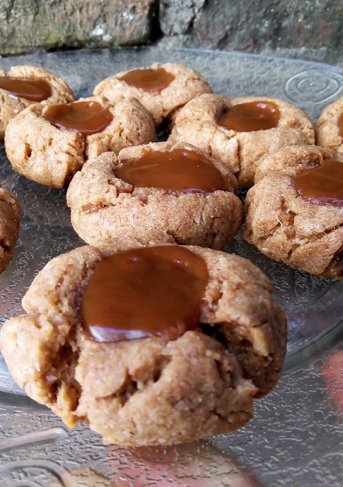 Una foto de Pepas integrales de dulce de leche