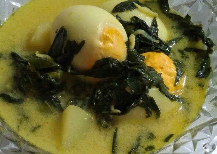 Resep Gule daun singkong telur rebus, Sempurna