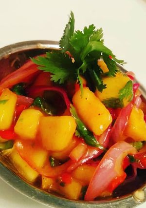 Una foto de Ceviche de mango