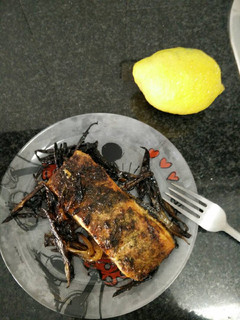 Una foto de Salmón al horno