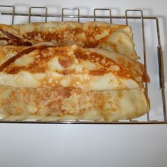 Banana rolled pancake A picture of Banana rolled pancake.