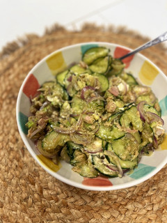 Una foto de Ensalada de pepino en tarro viral Tik Tok