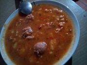 Una foto de mondongo receta facil