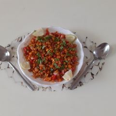 A picture of Spicy Chana Dal Chat.