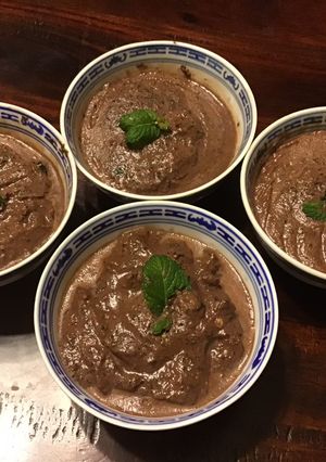 A picture of California Farm Chocolate Mint Ice Cream.