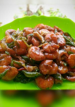 Foto resep Tumis Udang Asam Manis