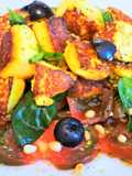 Ensalada Caprese estilo indio