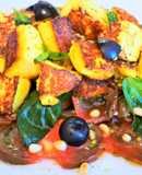 Ensalada Caprese estilo indio