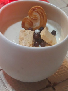 Una foto de Mousse de turrón