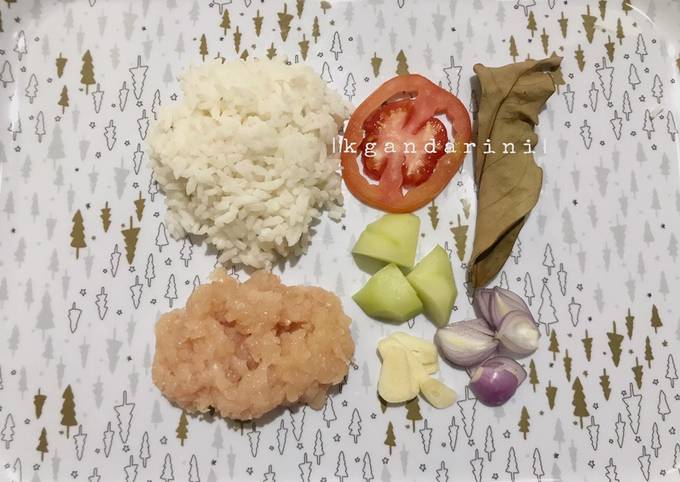 MPASI 6 Bulan: Bubur Ayam Labu Siam/ Jipang