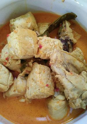 Foto resep Kari ayam tahu