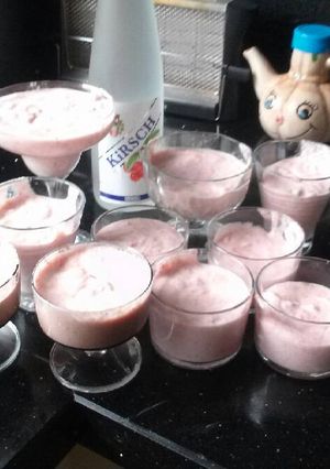 Una foto de Mousse de fresa