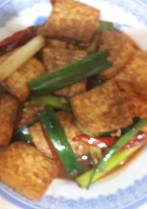 蔥燒豆腐 的食譜成品照片