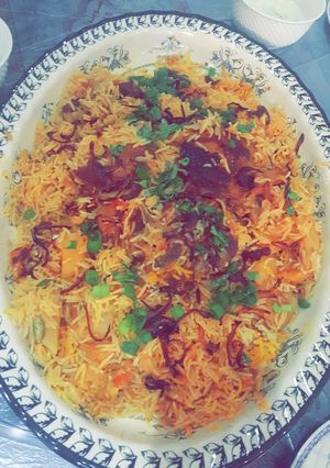 صورة لوصفة برياني لحم 💛
