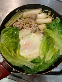 豆芽菜炒豬肉年糕 的食譜成品照片