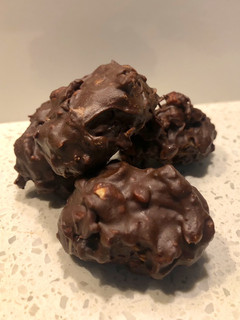 A picture of Chocolate Peanut Butter Stuffed Dates.