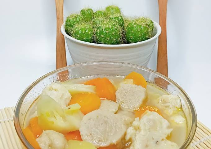 Cara Gampang Menyiapkan Sop sop-an bakso Anti Gagal