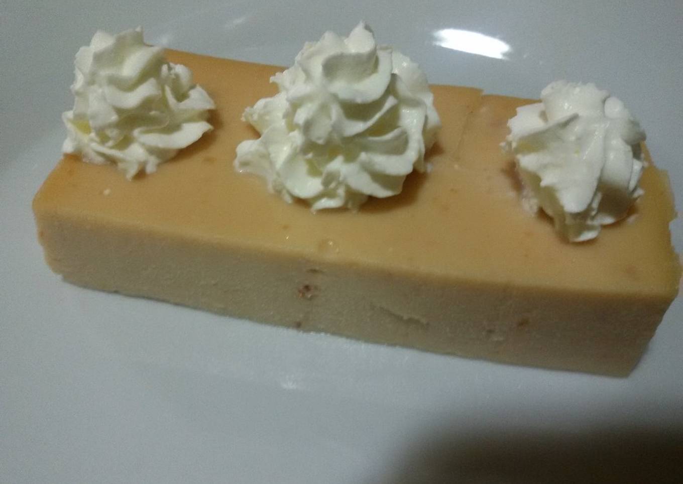 Flan de turrón con Thermomix