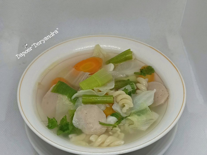 Resep: Sup sayur makaroni Yang Mudah