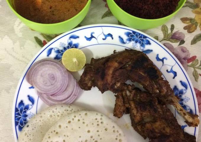 Step-by-Step Guide to Make Mario Batali Kerala appam with egg curry,beetroot toran (with coconut)