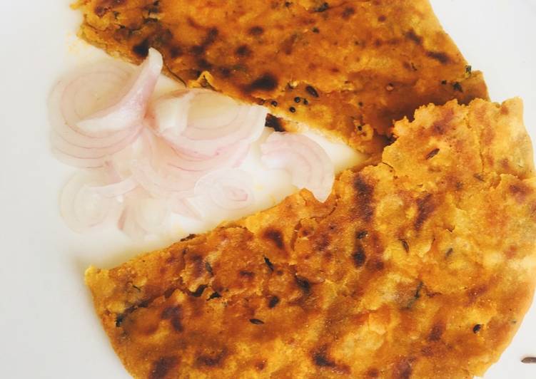 Simple Way to Make Speedy Achari Aalu Paratha