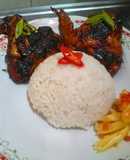 Ayam Bakar madu + sambel pencit