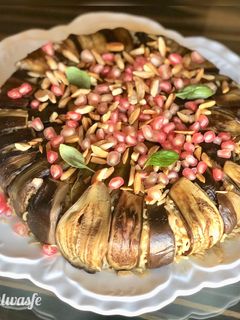 صورة لوصفة مقلوبة باذنجان