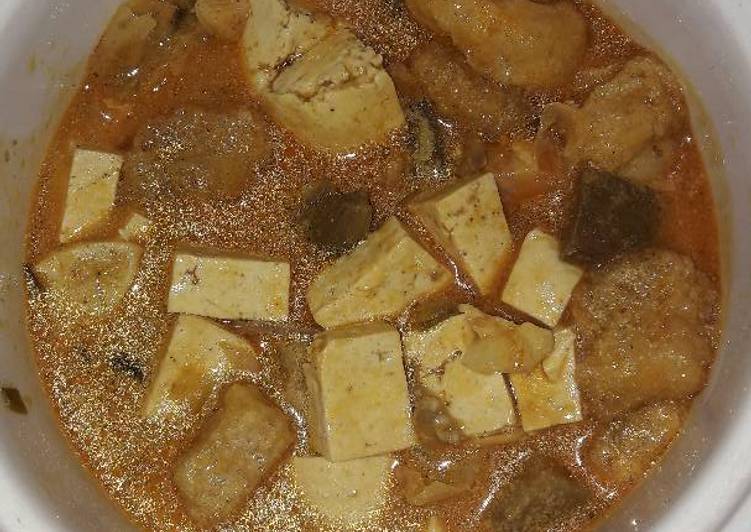 Resep Kari spesial tahu terong Anti Gagal