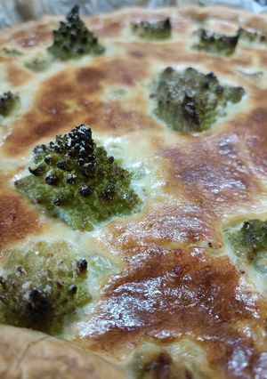 Une photo de 🎄Quiche au chou romanesco