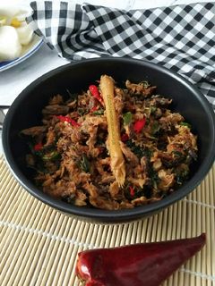 Foto resep Tongkol Suwir (Daun Kemangi)