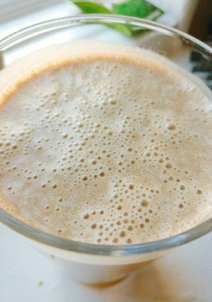 A picture of Quick chocolate banana shake.