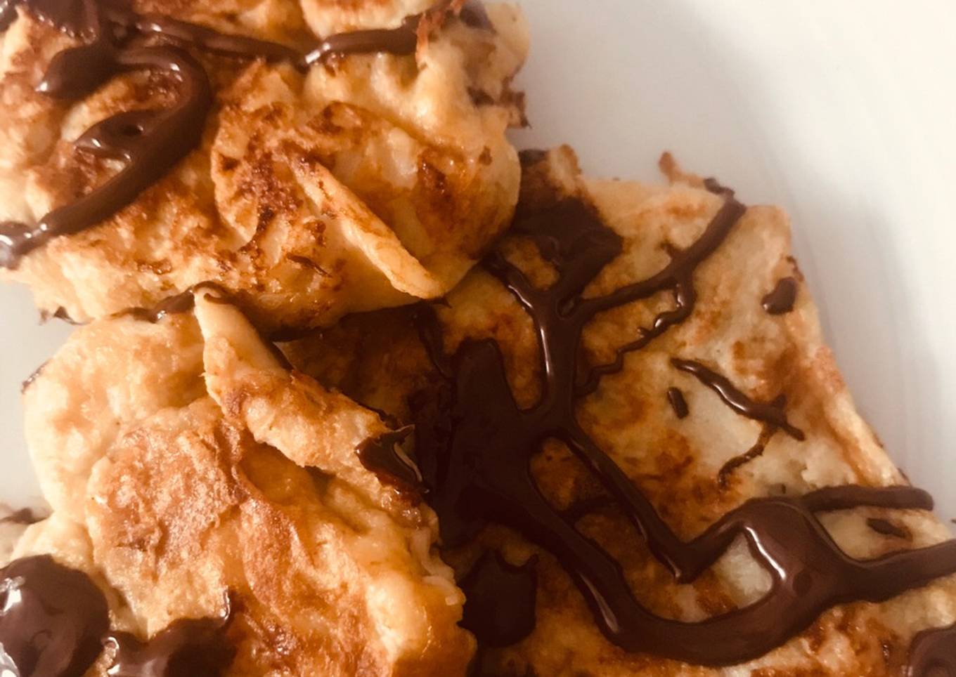 Panqueques de banana con chocolate