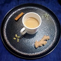 Cardamom masala tea A picture of Cardamom masala tea.