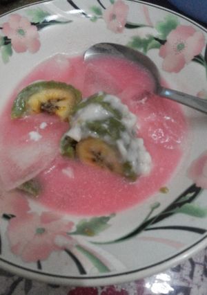 Foto resep Es Pisang Ijo