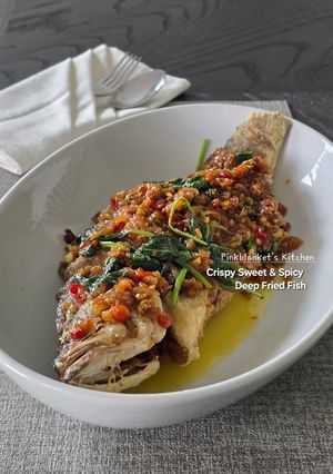 A picture of Crispy Sweet & Spicy Deep Fried Fish.