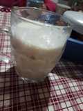 Batido de manzana leche plátano