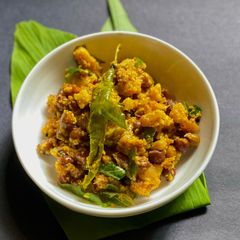 A picture of Koottu Curry - Onam Sadya dish Thalassery style.