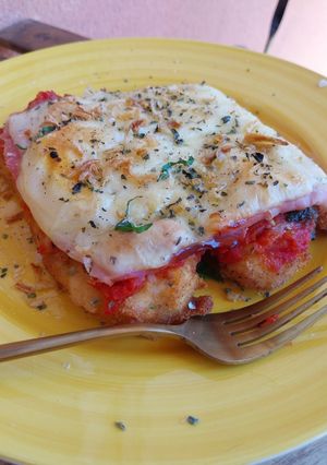 Foto principal de Milanesa de pollo con jamón dulce