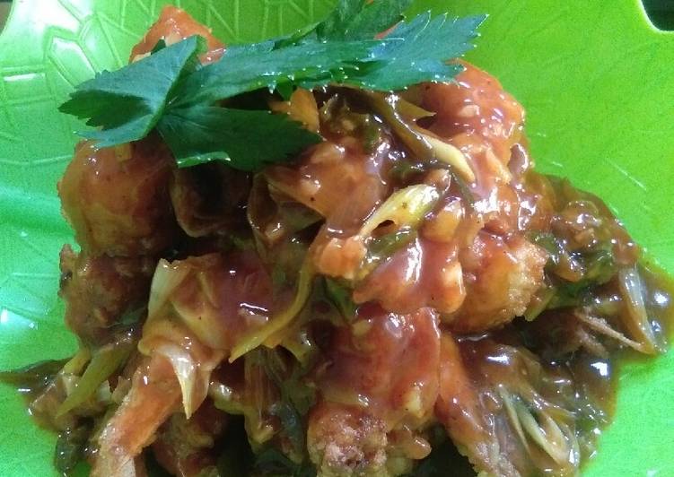 Langkah Mudah untuk Membuat Udang goreng tepung saus yang Lezat Sekali