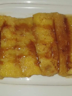 Una foto de Piña caramelizada al ron (guarnición para cerdo o postre)
