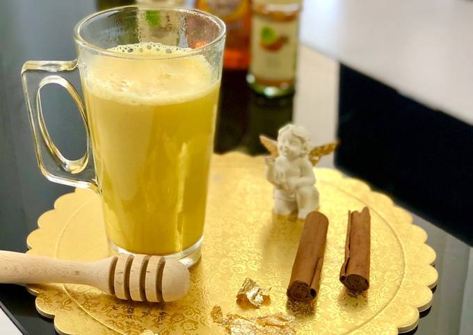 Recette du Golden Latte - le lait d'or infusé au curcuma et à la