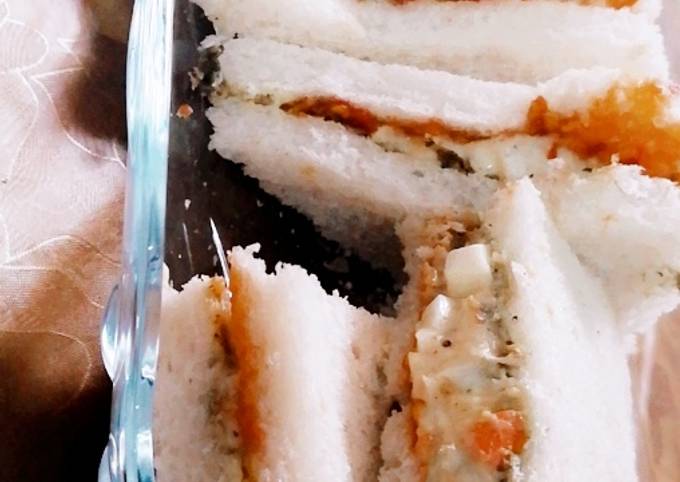Chicken and vegi sandwiches Recipe