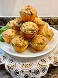 Muffin salados de setas y jamón