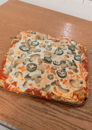 Una foto de Pizza de avena